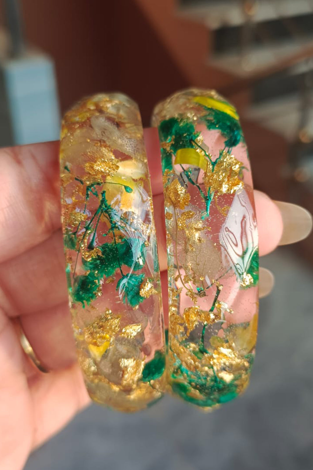Seagreen Wide Bangles