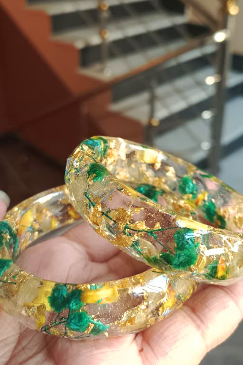 Seagreen Wide Bangles