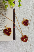 MIni Rose preserved heart Jewelry