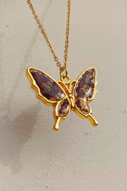 Butterfly Pendant - Rose Preserved