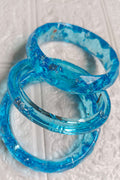 Blue Aura- Resin Bangles